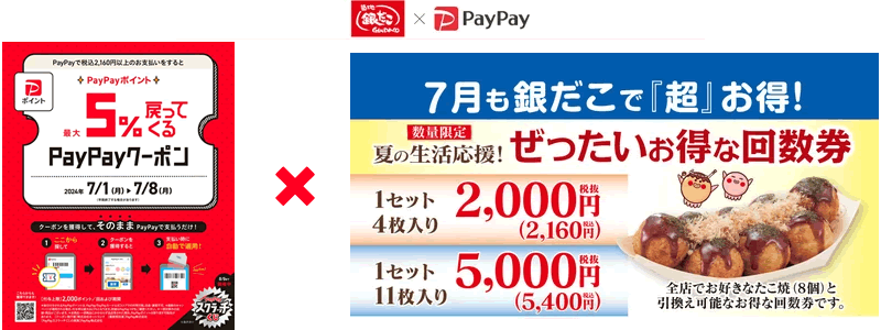 築地銀だこ「ぜったいお得な夏の回数券」を7・8月に期間限定販売：PayPayクーポンも使える！