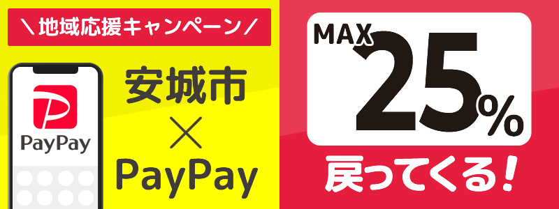 愛知県安城市でPayPayキャンペーン終了【あなたのまちを応援プロジェクト】